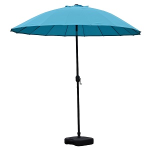 Blossom 2.5m Oriental Parasol Aqua | Local Delivery Only